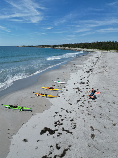 Sea Kayaking to a secret Nova Scotia Beach