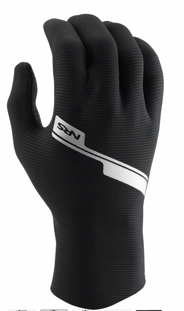 NRS Men's HydroSkin Gloves Old Creel Canoe & Kayak